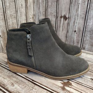 Blondo | Dark Gray Suede Ankle Booties Waterproof